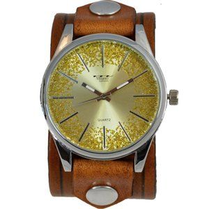 CuffWatches - Women’s Leather Cuff Watch